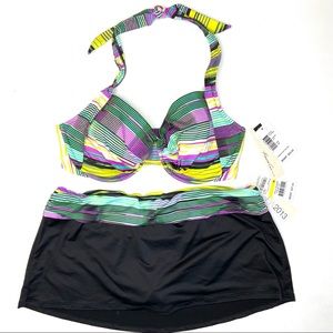 KENNETH COLE Skirted Bikini